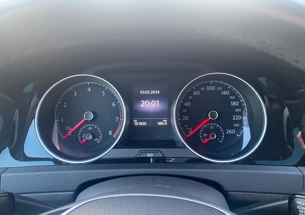Volkswagen Golf cena 48900 przebieg: 162000, rok produkcji 2017 z Pyzdry małe 379
